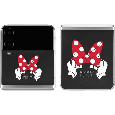 Disney Minnie Mouse Dots The Way Galaxy Z Flip4 5G Skin
